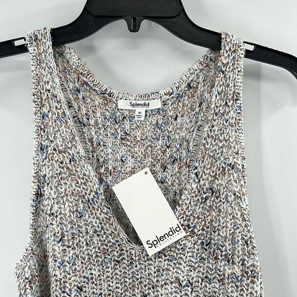 Splendid Collection Dierdre Rib Sweater Tank - Marled Multi - Medium - NWT - Picture 2 of 7